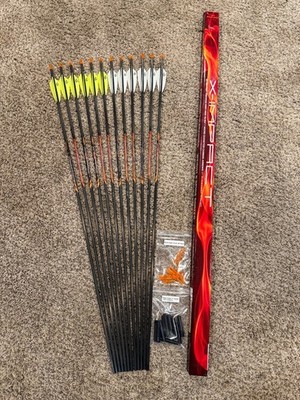 Black Eagle X Impact Arrows (12 Fletched & 12 Bare Shafts)