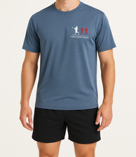 Vineyard Vines Performance T-Shirt Youth XL 18 Blue Lacrosse Graphic