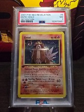 PSA 7 Entei Pokemon Neo Revelation 1st Edition Holo Rare #6 