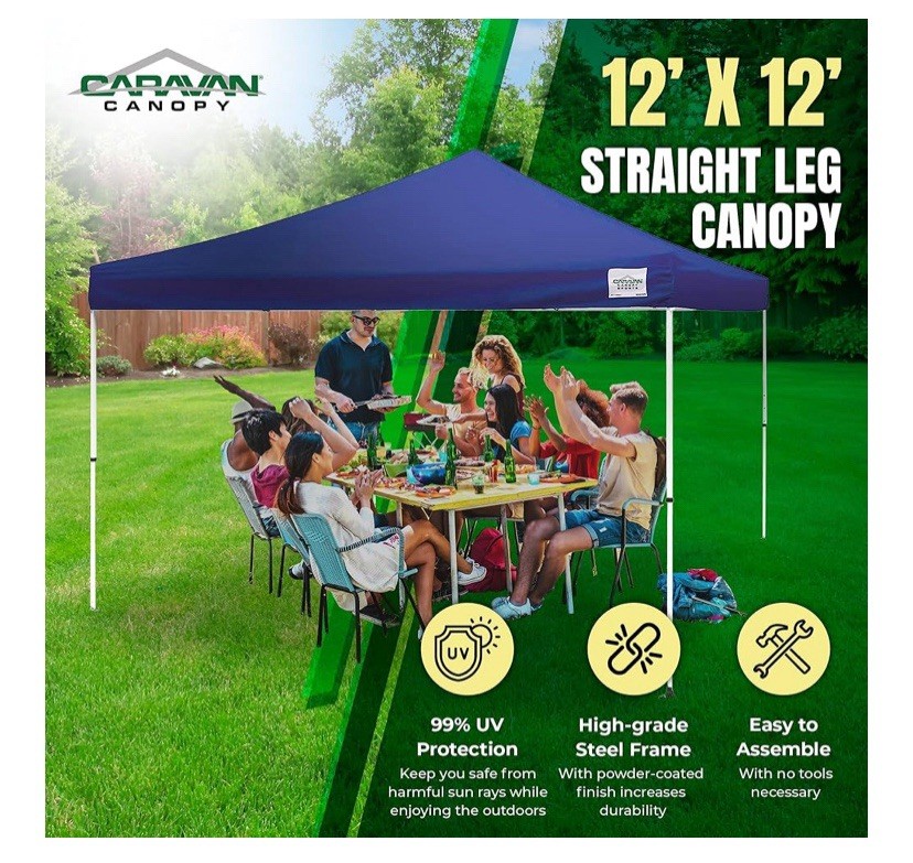 M-series 2 Pro 12 X 12 Foot Straight Leg Kit, Navy Blue