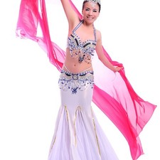 RÄUMUNGVERKAUF C918  Profi Bauchtanz Kostüm 2 Teile  BH Gürtel Belly Dance