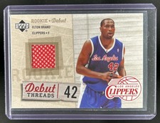 2005-06 Upper Deck Rookie Debut Elton Brand Threads Jersey RC #DT-EB Clippers