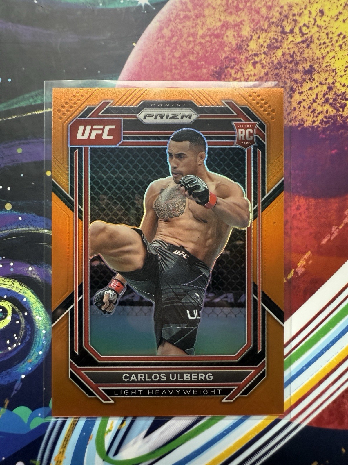 Carlos Ulberg 2023 Panini Prizm Orange /99 Rookie RC #134