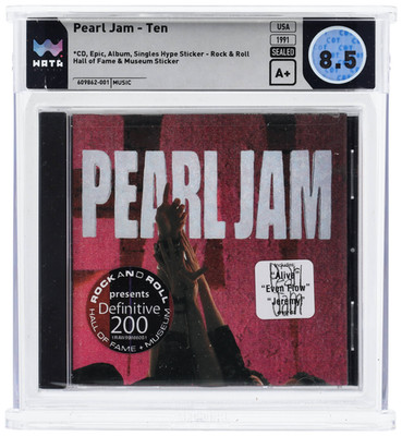 SEALED, Pearl Jam - Ten EK 47857, Audio CD, 2x Hype Stickers, WATA 8.5, US, 1991