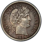 1894-O Barber Dime - PCGS XF-45; Nice Key Date 10C