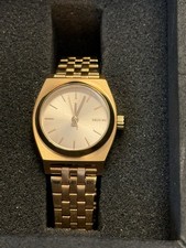 Nixon Time Teller All Gold Stainless Steel Women s Watch NWB