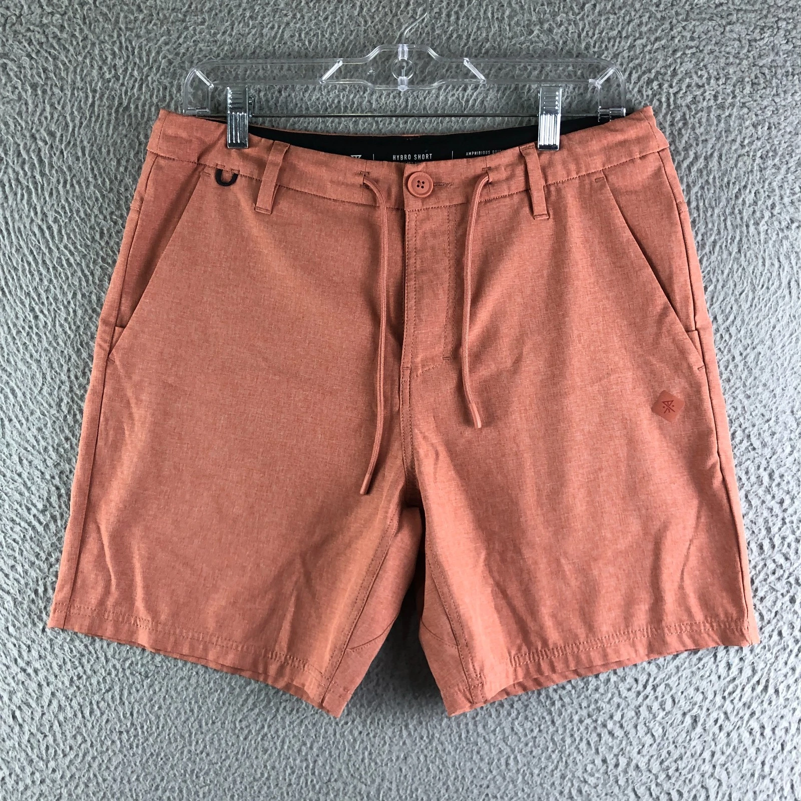 Roark Hybro Hybrid Short Mens Size 30 Red Amphibious Quick Dry Off Grid Series