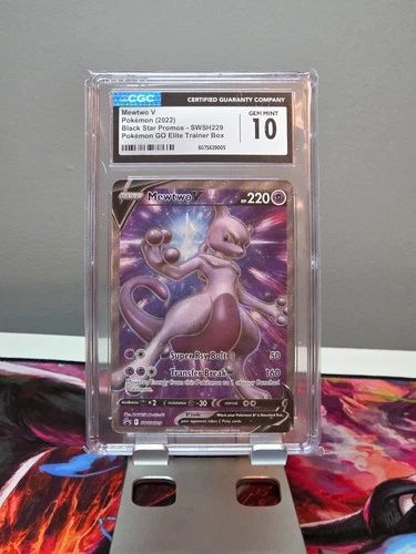 POKEMON MEWTWO V SWSH229 POKEMON GO PROMO CGC 10