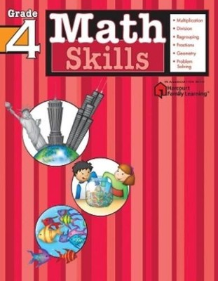 Math Skills: Grade 4 (Flash Kids Harcourt Family Learning) (Taschenbuch)