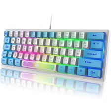 ZIYOU LANG K61 Gaming Keyboard RGB Ergonomic 19Key Anti-ghosting Waterproof USB