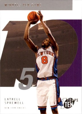 2002-03 Topps Ten #95 Latrell Sprewell - BSK