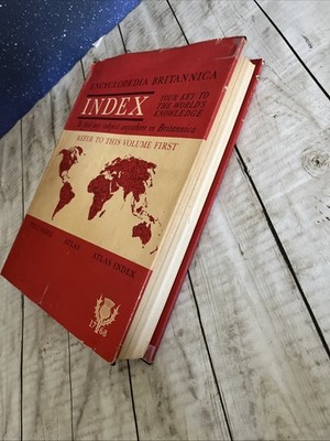 Encyclopedia Britannica Index To Atlas Volume 1 To 23 1971 Vintage