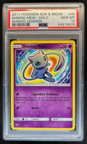 2017 Pokemon Shining Legends Mew #40/73 PSA 10 GEM MINT