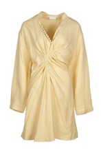 Sandro Women's Dress V-Neck Linen Blend FR 40 / US 8 L SFPRO01721