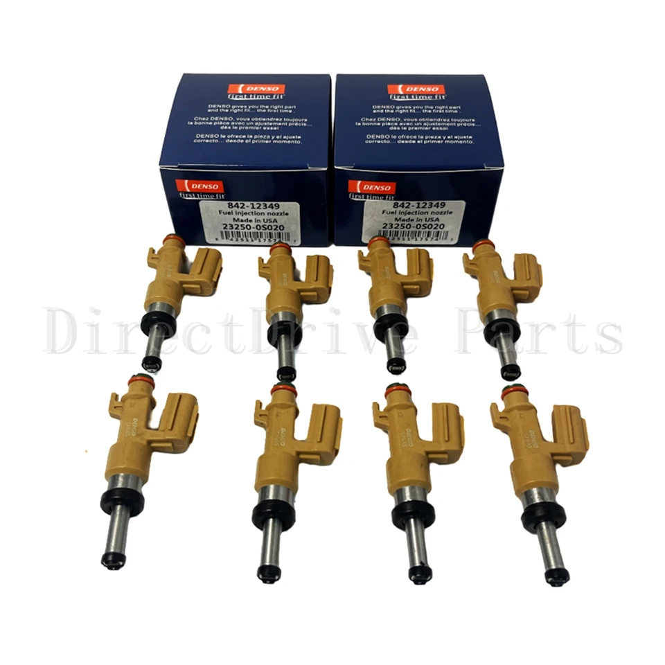 New 8Pcs DENSO Fuel Injectors for 2008-2019 Toyota Tundra 5.7L V8 - Image 3 of 4