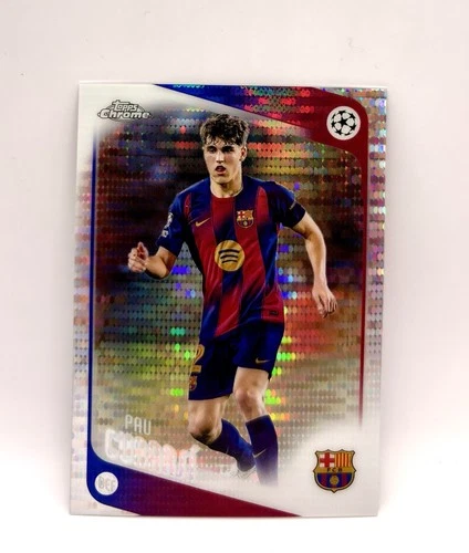 2025-26 Topps Chrome UEFA Club Competitions #183 Pau Cubarsí Pulsar Refractor