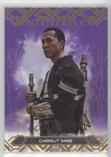 2017 Topps Star Wars Masterwork Purple 42/50 Chirrut Imwe Chirrut Îmwe #18 1j8