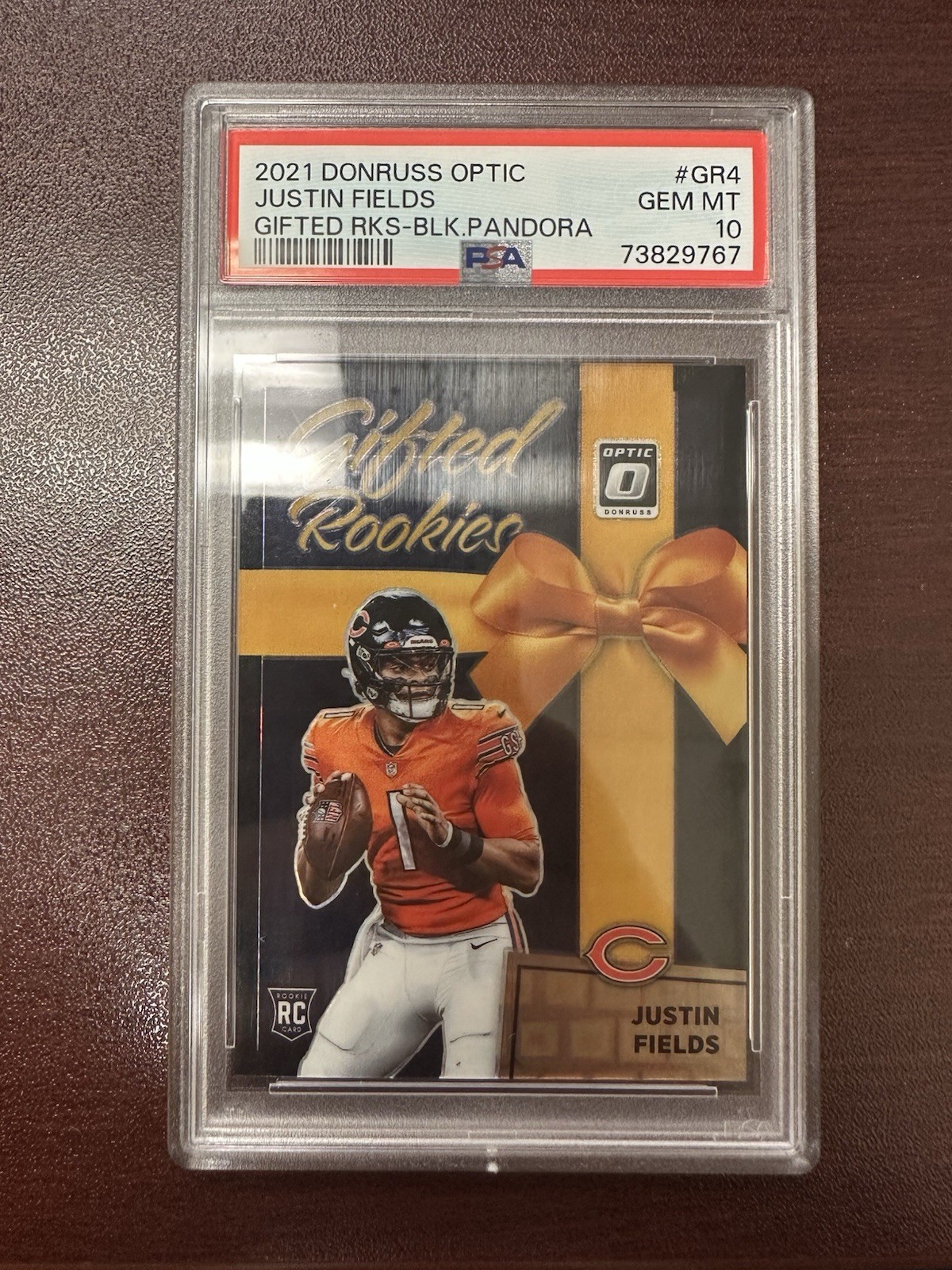 2021 Donruss Optic-Gifted Rookies Black Pandora GR4 Justin Fields RC 02/25 SSP