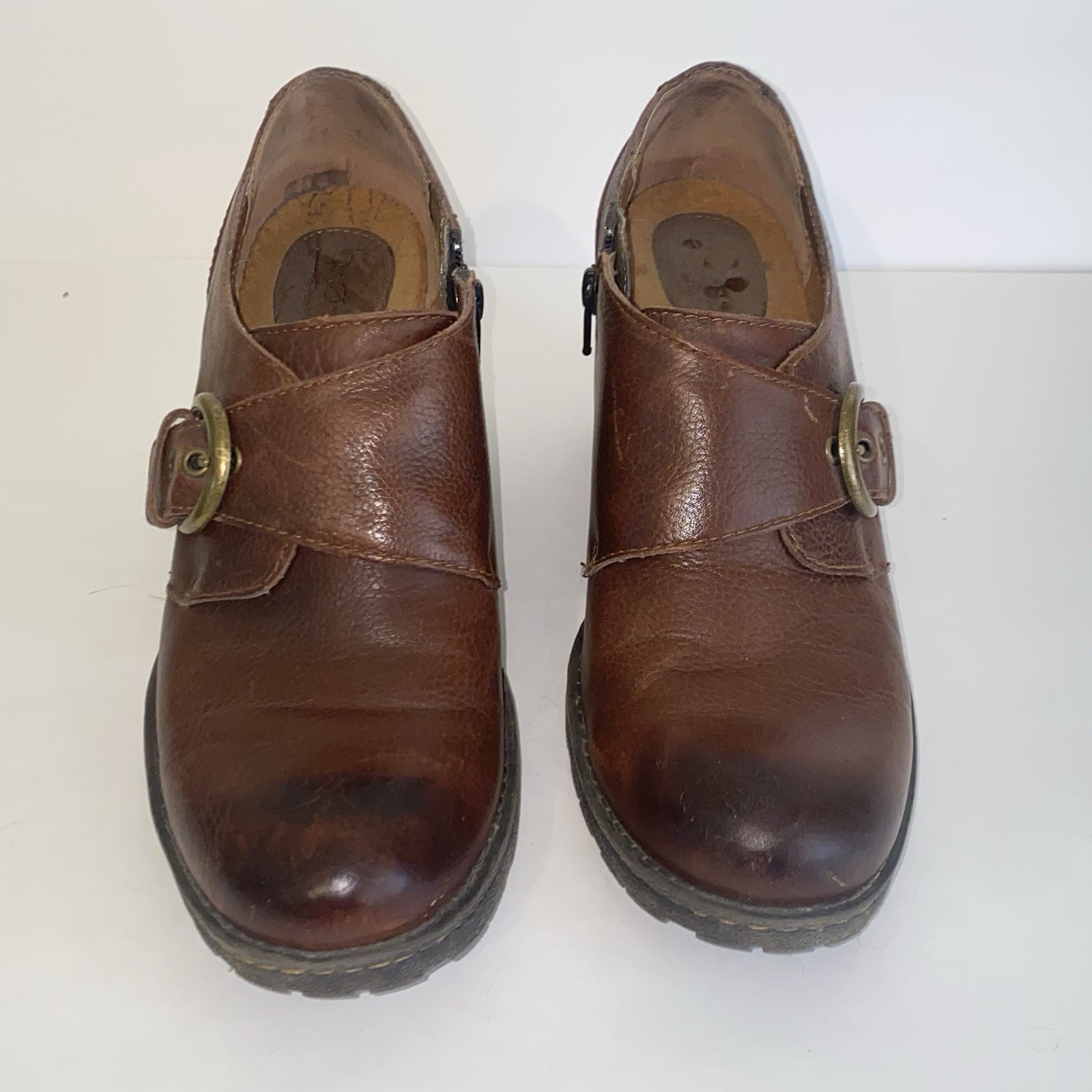 SAOLA BOC Born Concepts scarpe stivaletti donna suola a strappo in pelle marrone taglia 9 5 M