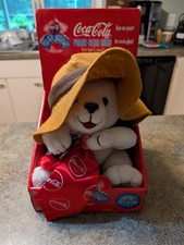 Coca-Cola Polar Bear Cub Plush Toy 1998 Polar Bear World In Box UNTESTED