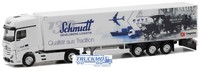 Herpa Schmidt Gevelsberg/Flugzeug Mercedes Benz Actros 18 L Gigaspace Koffe