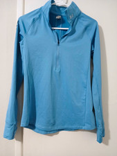 Under Armour ColdGear Women's Mock Neck 1/2 Zip Long Sleeve Pullover Blue XS