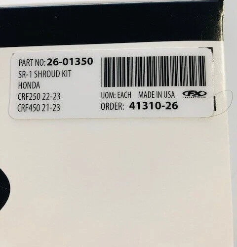 Fundas gráficas Effex SR1 de fábrica Honda CRF 450 R CRF450R CRF450 2021-2024 Foto 2 de 3