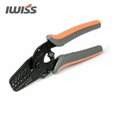 Mini Open Barrel Crimping Tools Crimper Terminal Plier IWS-2412M for 24-12AWG