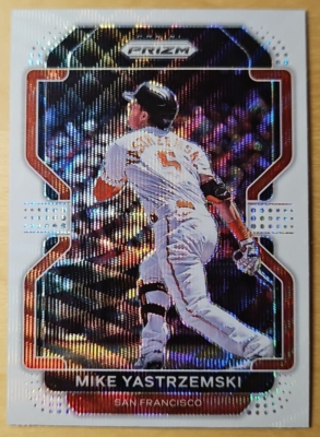 2022 Panini Prizm Mike Yastrzemski #53 White Wave Prizm San