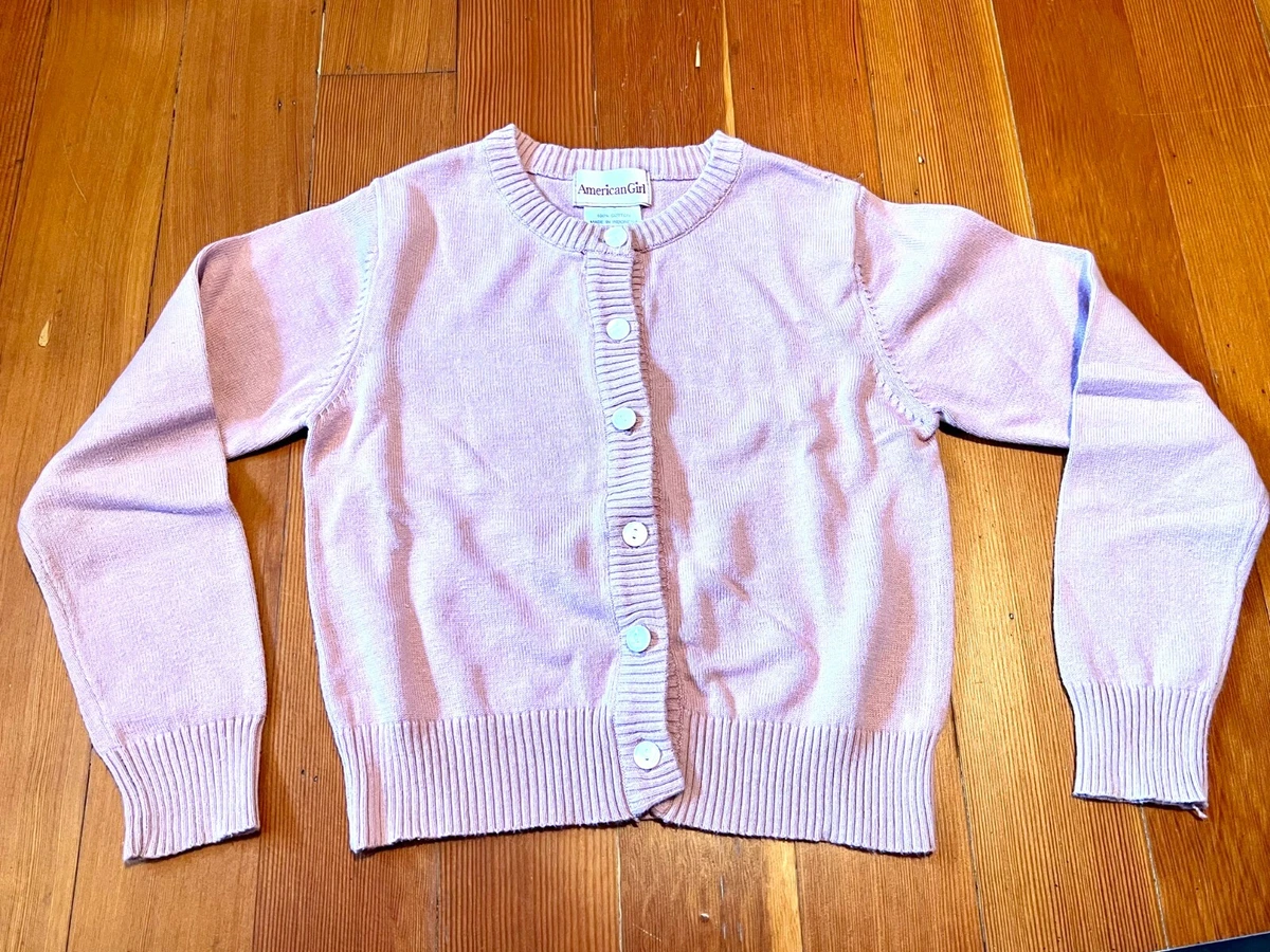 American Girl Kit Kittredge Pink Cotton Cardigan for Girls Size Small | eBay