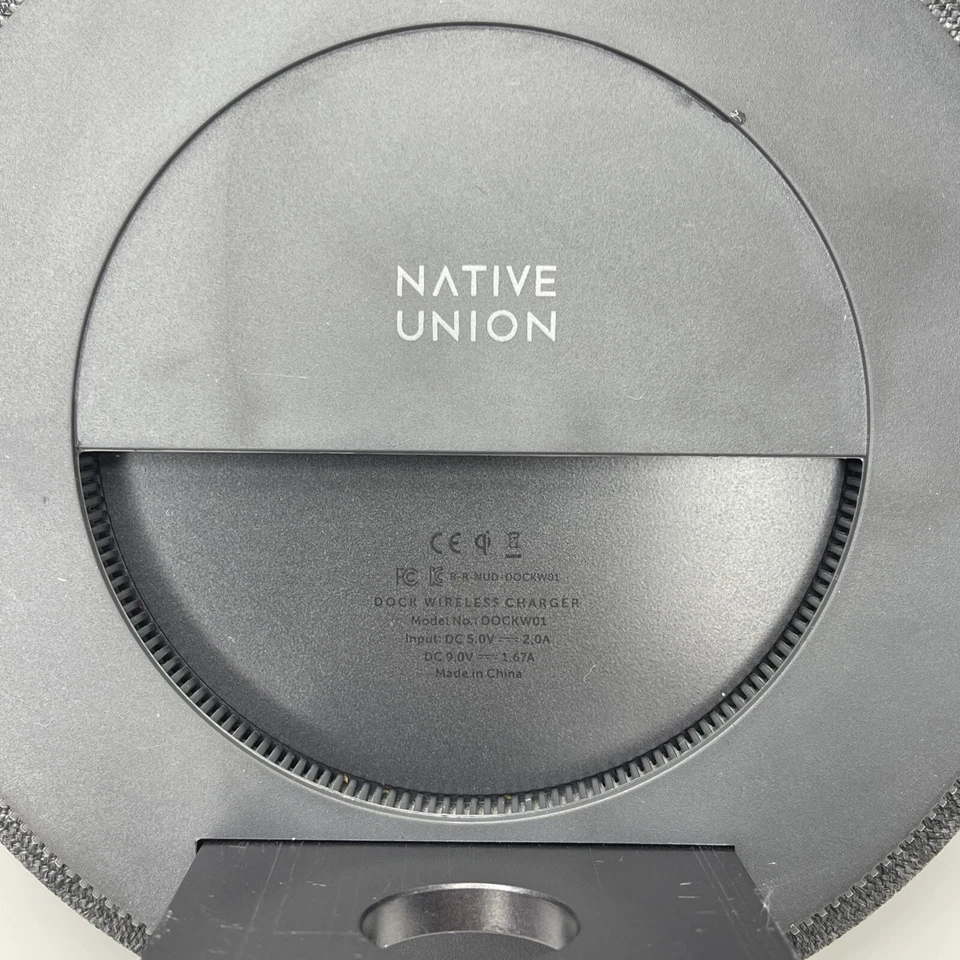 Native Union Dock Wireless Charger 7.5W Gray - Image 3 of 3