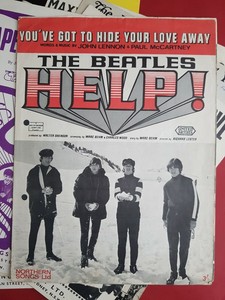 The Beatles Sheet Music Vintage Uk 1965 You Ve Got To Hide Your