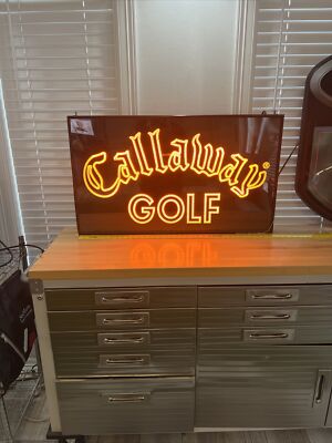 Vintage 2- Sided Callaway Golf Neon Sign very Rare | eBay