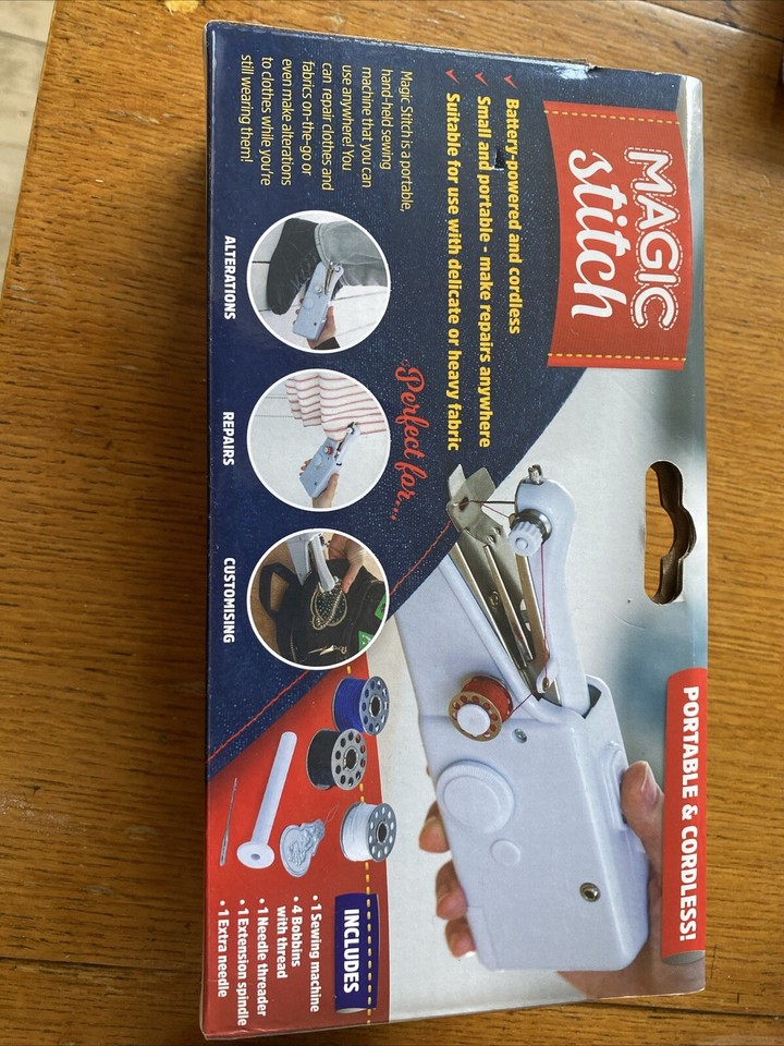 JML (A001125) Magic Stitch Handheld Portable & Cordless Sewing Machine 5057693020452 eBay