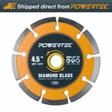 POWERTEC 4-1/2" Segmented Diamond Saw Blades for Angle Grinder, Diamond Blade