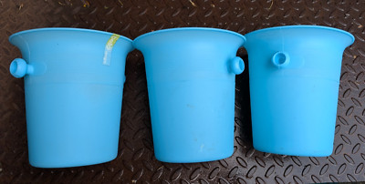 3x BELLO Kunststoff Wein Eimer Sektkühler Bier Trinkflasche Kühler Eis