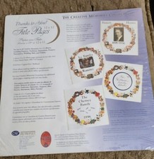 NEW Creative Memories 12x12 THANKS TO YOU Title Pages Refill Black Letters