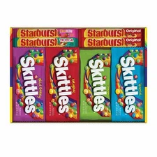 SKITTLES & STARBURST Full Size Variety Mix for Christmas Candy Gifts & Stocking