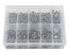 Samix Stainless Steel M3 Screw Set w/Storage Box (Silver) (350) [SAMSS-2002]