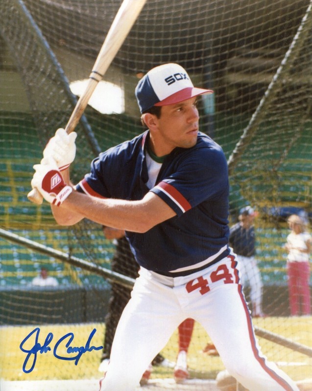 JOHN CANGELOSI Chicago White Sox 1986 Signed color 8x10 Photo COA