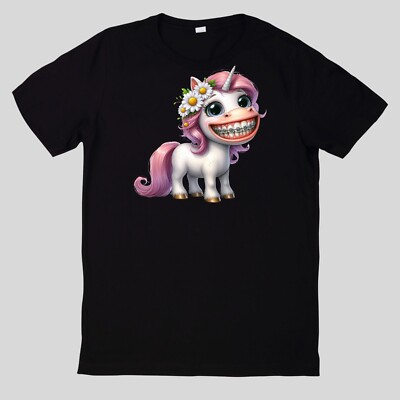 Funny Animals T-Shirt With Braces Cotton Fun Fun Sayings Funny Cartoon