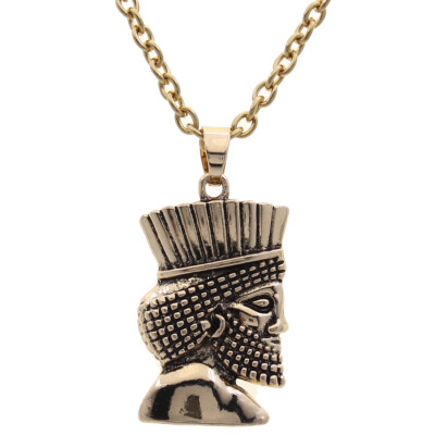 Cyrus The Great Persian King Necklace Chain Farvahar Persia Pahlavi Gift Art