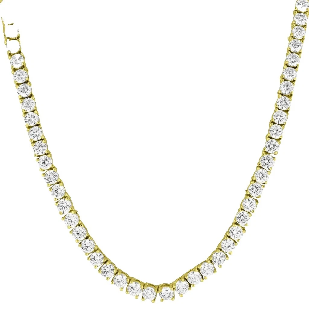 Brass Cubic Zirconia Collares y colgantes de tenis para hombres