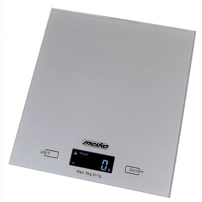 Digitale Küchenwaage, LCD-Anzeige, Präzision 1g, bis zu 5 kg  Mesko MS3145