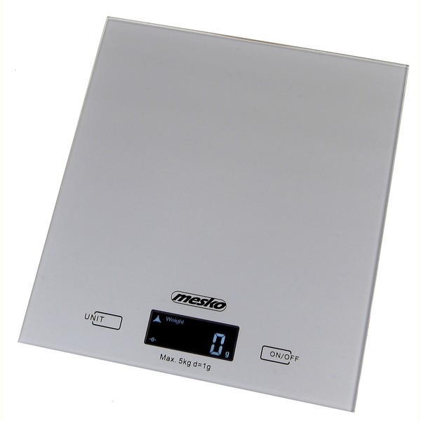 Báscula de Cocina Digital, Pantalla LCD, Precisión 1g, Hasta 5 kg Mesko MS3145