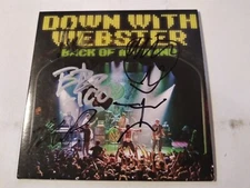 Down With Webster - Back of My Hand Group Autographed Limited Press Promo CD 