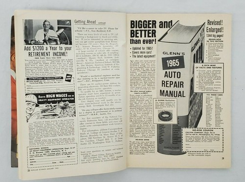 VINTAGE ~ POPULAR SCIENCE MAGAZINE - JANUARY1965 - Power Without Pistons - Picture 5 of 12