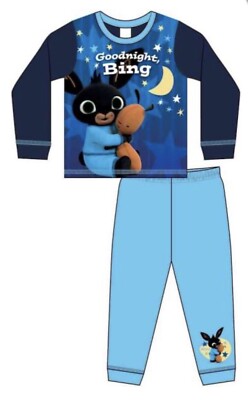 Brandneu Goodnight Bing Bunny Schlafanzug Jungen Kleinkind Pyjama Größe 18-24 Monate