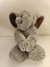 Lambs  Ivy Elephant Plush Stuffed Animal Grey Brown Corduroy Ears 14"