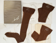 NOS Vintage HANES Cantrece II STOCKINGS Sandalfoot 220 M 8.5-9.5 Pantyhose BEIGE